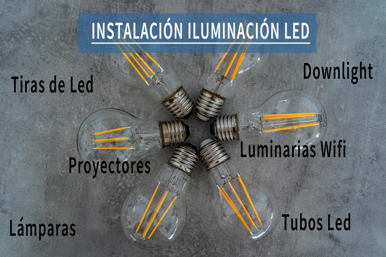 Instalacion iluminacion led en Madrid instalacion focos led instalacion tiras led
